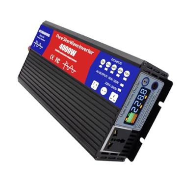 Imagem de 24v to 110v 60hz,2000W/4000W Inversor de potência de pico com display LED DC 12V 24V 48V 60V 72V a 110V 240V AC Car Power Converter for Camping Fonte de alimentação ao ar livre