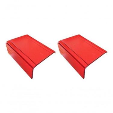 Imagem de Kit 02 Esteiras Suporte Flexivel Braço Sofá Vermelha - OUTRAS MARCAS