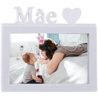 Imagem de Porta Retrato Mãe 20x15cm Branco - Gici Decor