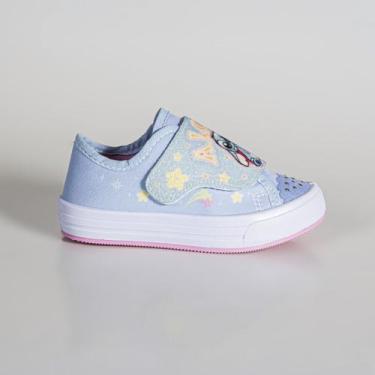 Imagem de Tênis Infantil Stitch Com tiras autocolantes Dst02wisb Azul - DISNEY, 