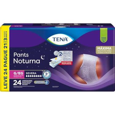 Imagem de Tena Pants Noturna, Roupa Íntima para Incontinência Urinária, G/EG - Leve 24 Pague 21 unidades