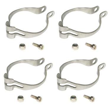 Imagem de Pirhosigma 34,9 mm, 4 conjuntos de anéis de metal firmemente para enquadrar guia de cabos de bicicleta, cabo de freio, desviador, guia de base, clipe, linha de encaixe, alojamento de tubo durável