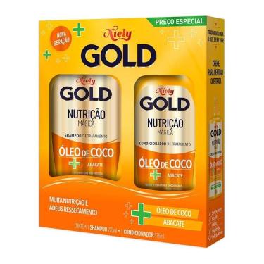 Imagem de Shampoo Niely Gold 275ml + Condicionador Niely Nutrição Mágica 175ml