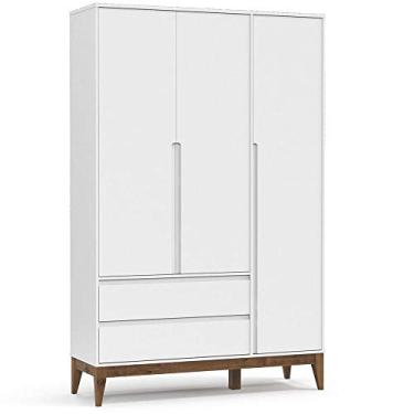 Imagem de Guarda Roupa Nature Clean 3 Portas Matic Cor Branco Eco Wood
