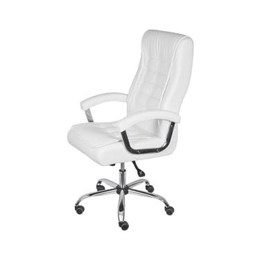 Imagem de Cadeira Office Oslo Rodízio com Molas (Branca)