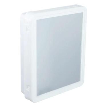 Imagem de Armário Banheiro C Espelho Embutir Sobrepor Plasbohn Branco