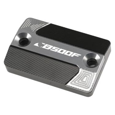 Imagem de BYYINGSUS Acessórios CNC para motocicleta Tampa do reservatório de fluido de freio dianteiro compatível com CB500F CB500X CBR500R CB 500F 500X CBR 500R 2013-2020(Cb500f Titanium)