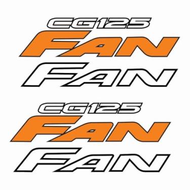 Imagem de Kit Protetor Adesivo Compatível CG FAN 125 2008 Laranja