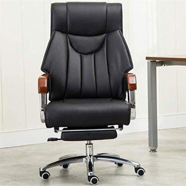 Imagem de Office Fx Couro Executivo Escritório Moderno Design Ergonômico Gerente Trabalho Casa Escritório Alto Acolchoado