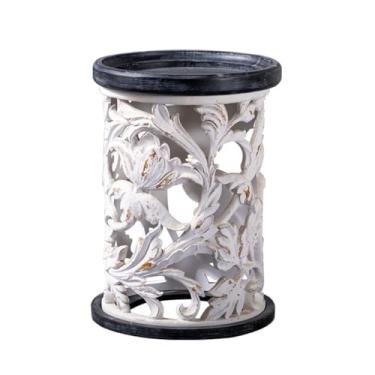 Imagem de Mesa de centro pequena de madeira maciça, mesa lateral de sofá, mesa redonda pequena criativa, mesa de cabeceira redonda simples, mesa lateral simples para quarto (A)