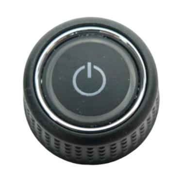 Imagem de KiBcsLic Botão interruptor de botão de rádio automotivo preto 6C0919603 acessório compatível com acessórios peças de reposição profissional resistente, Lado Esquerdo