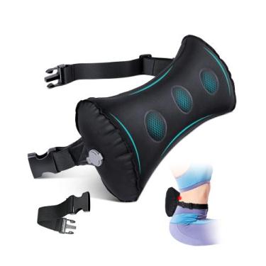 Imagem de Almofada lombar inflável BLABOK para avião, carro, escritório