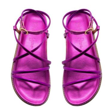 Imagem de Sandália papete Luiza Virgínia - Tainá bergamo , Pink, 40