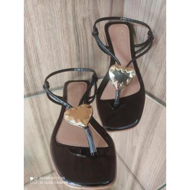 Imagem de Sandália rasteira - Flasil Calçados , Preto