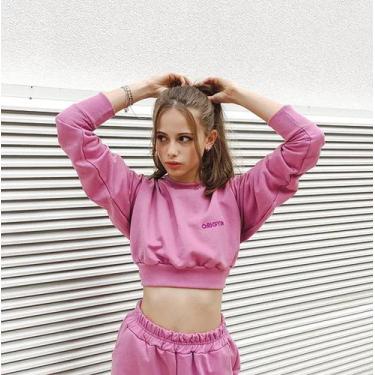 Imagem de Cropped Moletom Rosa - Origym, Rosa, G