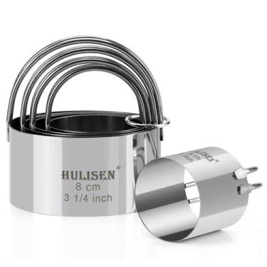 Imagem de Conjunto de cortador de biscoitos HULISEN, cortador de biscoitos redon