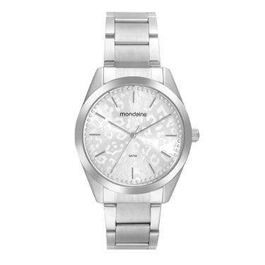 Imagem de Relogio Mondaine Feminino Ref:32800l0mvne2 Animal Print Prateado