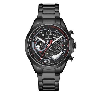 Imagem de Relógio Phillip London Masculino Ref:Pl80388613m Pr N Cronógrafo Black