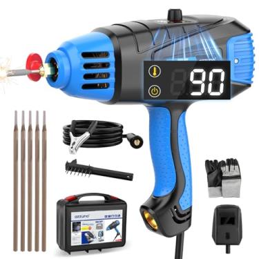 Imagem de AZZUNO Máquina de solda ARC portátil, pistola de soldadura portátil 110 V, máquina de solda MMA pequena com inversor IGBT serve para hastes de eletrodo de 1/40.6 cm a 1/20.3 cm