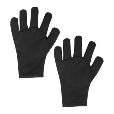 Imagem de Generic Luvas de sauna luvas de mão reutilizáveis ​​antiderrapantes presente treino de suor tela sensível ao toque para exercícios spa banho de vapor, Prata