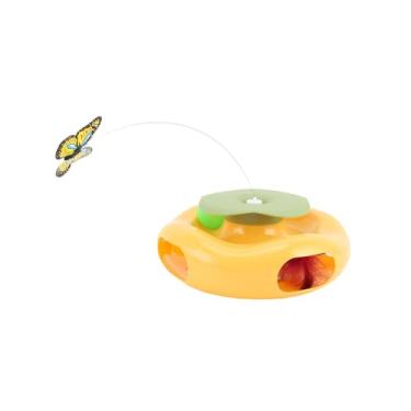 Imagem de YOUTHINK Brinquedo Giratório Elétrico para Gatos Brinquedo Giratório Automático para Gatos, Teaser Elétrico, Envolve Internos Com Imitação de Movimentos de Presas e, Diversão Interativa