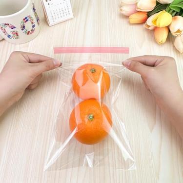 Imagem de 100 peças de sacos de celofane transparente para celofane de 13 cm x 20 cm, mangas de plástico para cartões de felicitações espessas - serve para cartões de fotos de 12 x 18 cm, envelopes A6 A7, doces