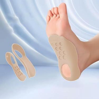 Imagem de Palmilhas corretivas de arco, suporte de colapso do calcanhar, almofada corretiva de pé plano - cor da pele tamanho M (5-7), Cor da Pele, Skin Color M