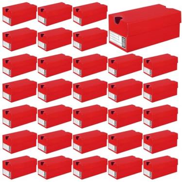 Imagem de Pacote com 36 mini caixas de tênis para lembrancinhas de festa 12 x 6 x 5 cm, mini caixas de presente para doces, biscoitos, lanches, esportes, estojo de presente pequeno com etiqueta para casamento