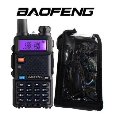 Imagem de Rádio Baofeng UV-5R Original 5W Com Capa Em Couro 