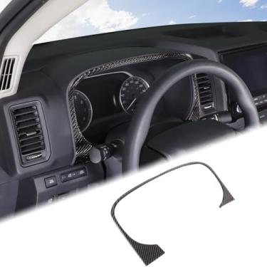 Imagem de Aunginsy Painel de controle central painel medidor moldura de acabamento compatível com Nisan Frontier 2022-2024 painel central painel decorativo adesivo capa de proteção acessórios interiores