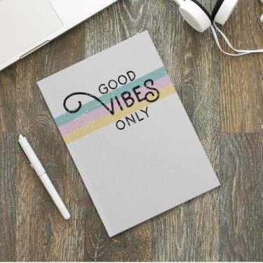 Imagem de Caderno cinza de capa macia, caderno para anotações, agenda, agenda, diário de viagem