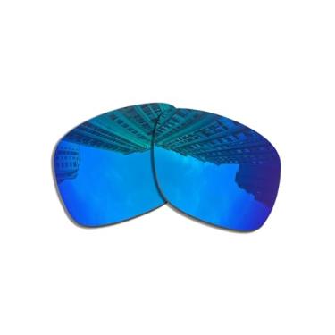 Imagem de Lentes de substituição para óculos de sol Oakley Holbrook XS OJ9007 53 mm/polarizadas de 1,5 mm/fácil de instalar, Azul, 53*41mm