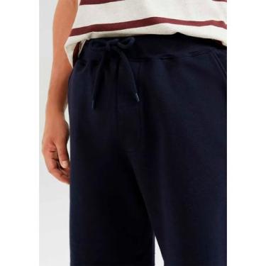 Imagem de Bermuda Hering 05K3 Masculina Básica Moletom T. P/XXG, P, Ax7, Marinho