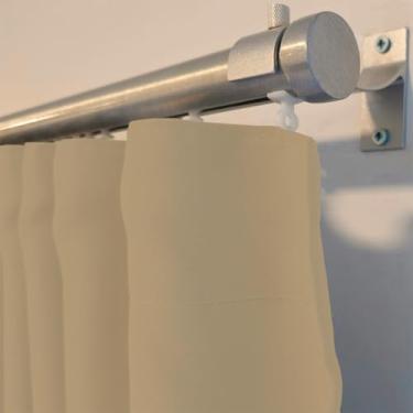 Imagem de Cortina Basic Blackout Tecido Corta Luz 6,00x2,70m para Trilho Suiço 5m (Bege)