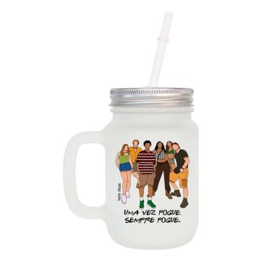 Imagem de Caneca Com Canudo Da Série Outer Banks - Mason Jar Pogue