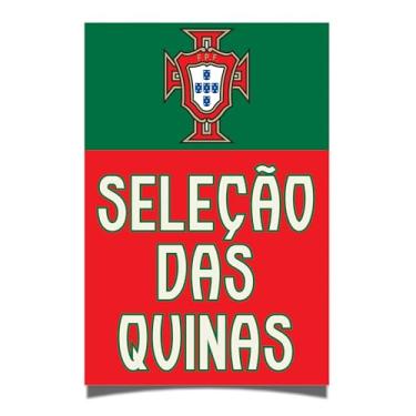 Imagem de Desert Cactus Pôster da Federação Portuguesa de Futebol de Portugal FPF Seleção das Quinas Futebol Futebol 28 x 43 cm Decoração de escritório Decoração Oficial Fan Gear (28 x 43 cm, Versão F)