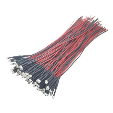 Imagem de Vrabocry 35 lâmpadas LED de 12 V com diodos emissores de luz pré-cabeados 12 V CC 12 volts 1,8 mm LED (7 cores x 5 peças) kit de lentes sortidas - branco quente branco quente vermelho amarelo verde