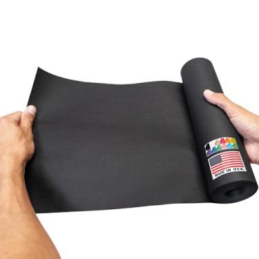 Imagem de Paclord Rolo de papel Kraft preto feito nos EUA, 20,4 kg/66 g/m², rolo de papel colorido de qualidade americana para escola, quadro de avisos, artesanato - inodoro, não tóxico, seguro para crianças