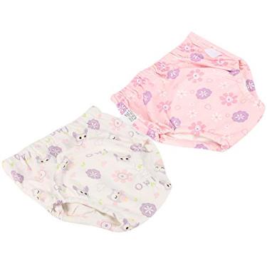 Imagem de Akozon Calça de Treinamento de Algodão Com Algodão Akozon 2pcs - Roupas íntimas Macias e Respiráveis ​​para Bebês de 6 Meses a 2 Anos - Projeto à Prova de Vazamentos para Treinamento Confortável (L)