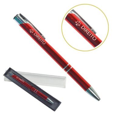 Imagem de Caneta Personalizada Cursos Metal Profissional Coloridas Direito - out