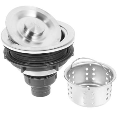 Imagem de Healeved Coletor de cabelo para cama de xampu de aço inoxidável, coador removível para salão de cabeleireiro, plugue de drenagem resistente para lavatório de xampu, acessórios de filtro de pia fáceis