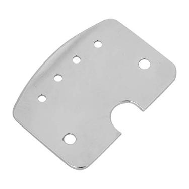 Imagem de XUXHOU Peça Traseira de Guitarra de Bronze, Ferramenta de Instrumento Musical Requintado Durável para Guitarras de Caixa de Charuto de 4 Cordas, Prata