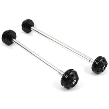 Imagem de Protetores de roda deslizantes de eixo Arashi Garfo dianteiro e traseiro para Yamaha YZF R1 2004-2006, acessórios de motocicleta peças pretas