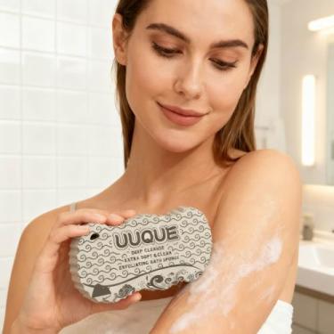 Imagem de Esponja esfoliante ultra macia, esponja de banho para crianças e adultos, removedor de esponja de pele morta de PVA para suprimentos de limpeza corporal de banheiro