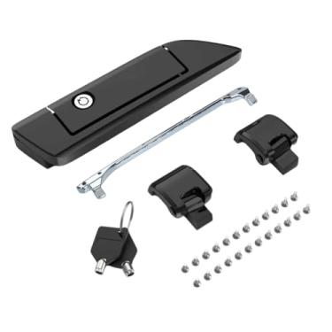 Imagem de Mats-Csrewy Kit atualizado de travas e dobradiças para Harley Touring Road King, Street Glide, modelos Electra Glide 2014-2025 - Preto vívido
