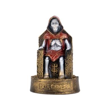 Imagem de Escultura Exu Tata Caveira Vermelho Vintage 9 cm