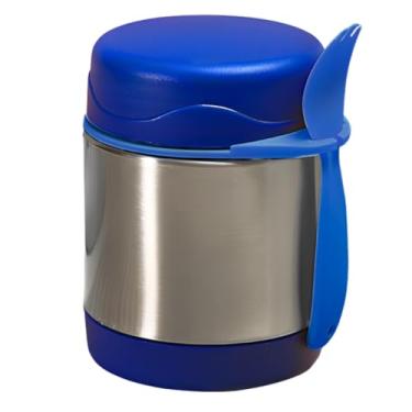 Imagem de Marmita Pote Térmico Infantil 300ml com Talher p/Lancheira (Azul marinho)