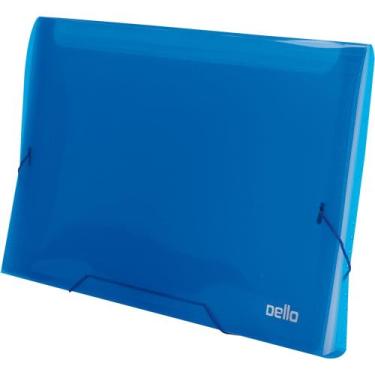 Imagem de Pasta Sanfonada PP c/ Visores e Etiquetas 33x4x24 cm - Dello