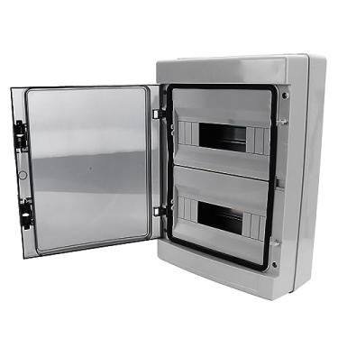 Imagem de Caixa de Distribuição à Prova D'água, Distribuições de Energia de 24 Vias, Tampa Transparente, Material ABS+PC