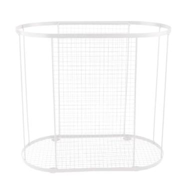 Imagem de WeiLaiKeQi Suporte para tapete de ioga, cesta para equipamentos de ginástica, organizador de academia em casa, suporte para tapete de ioga para rolo de espuma, Branco